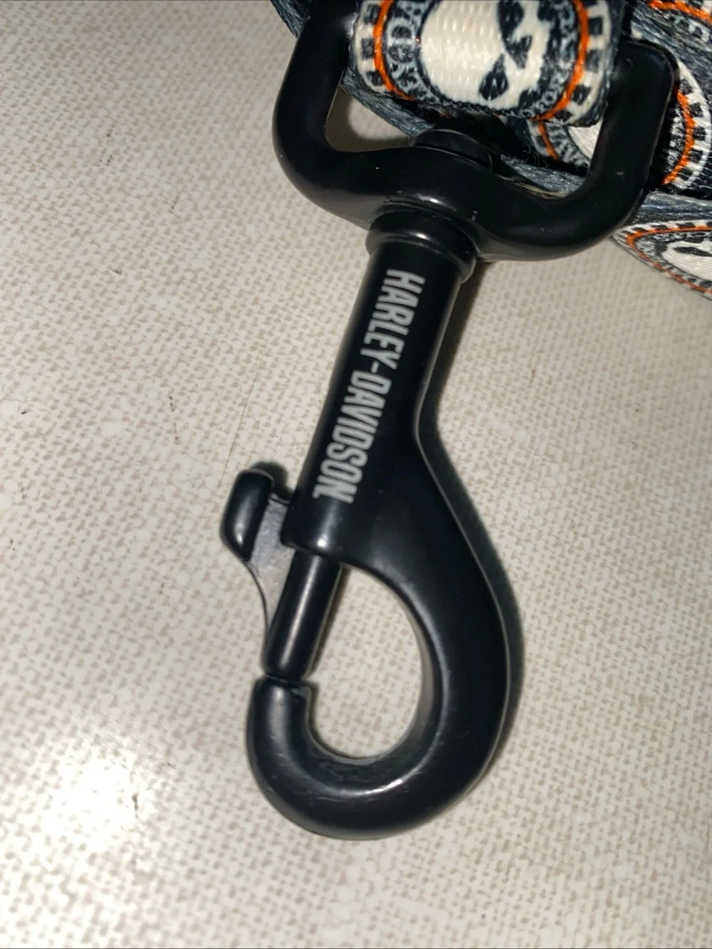 Harley Davidson VTG Dog Pet Leash Skull Print